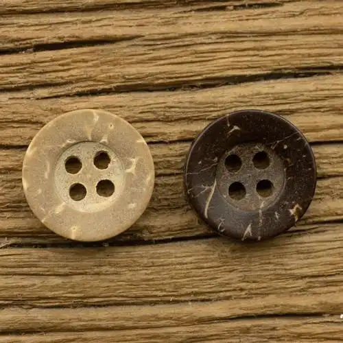 志禾现货 宽边四眼天然黑咖啡色复古儿童椰子壳毛衣衬衫纽扣