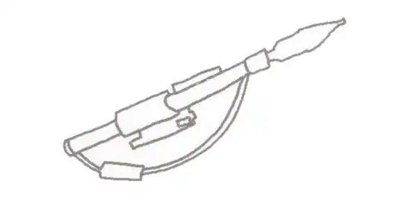 火箭筒简笔画的画法步骤图