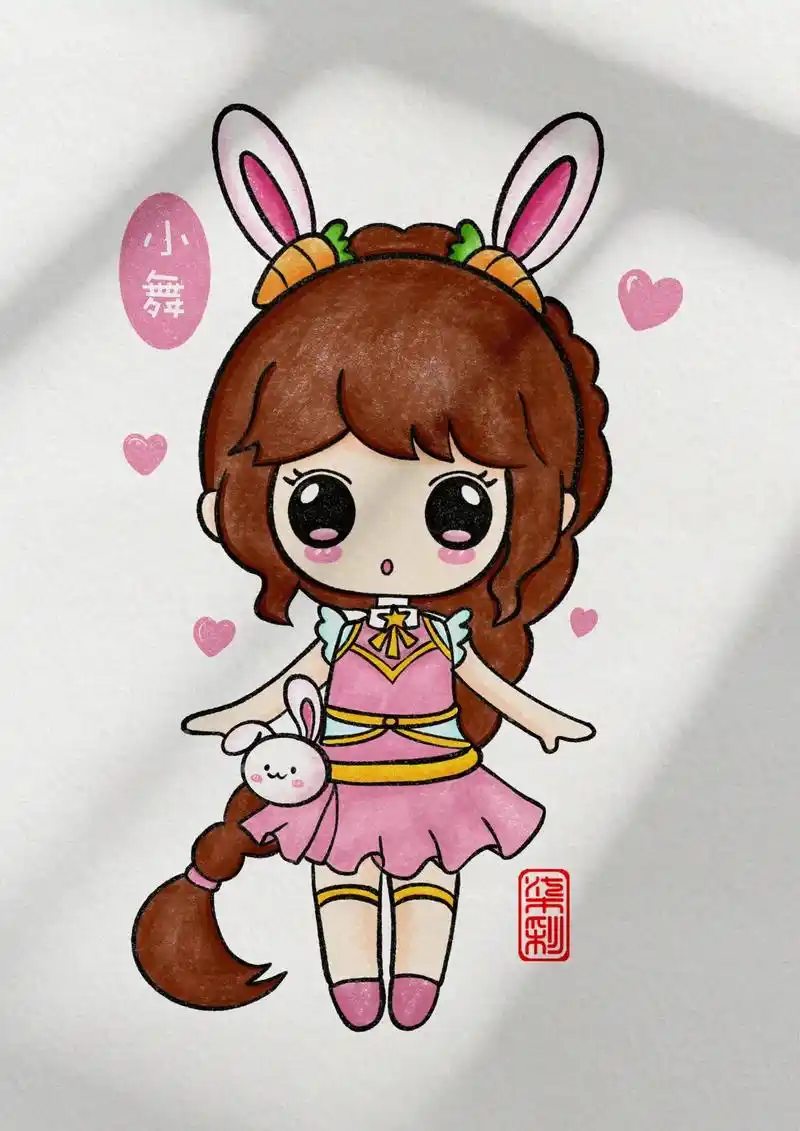 小舞简笔画.粉丝说叫我画个小仙女,小舞算吗?喜欢的跟着教程一 - 抖音