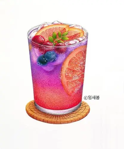 美食 甜点 饮品 彩铅 插画 by_lovely_limbom2