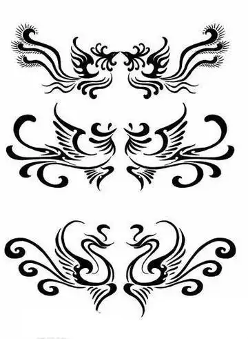 凤凰图腾纹身图案