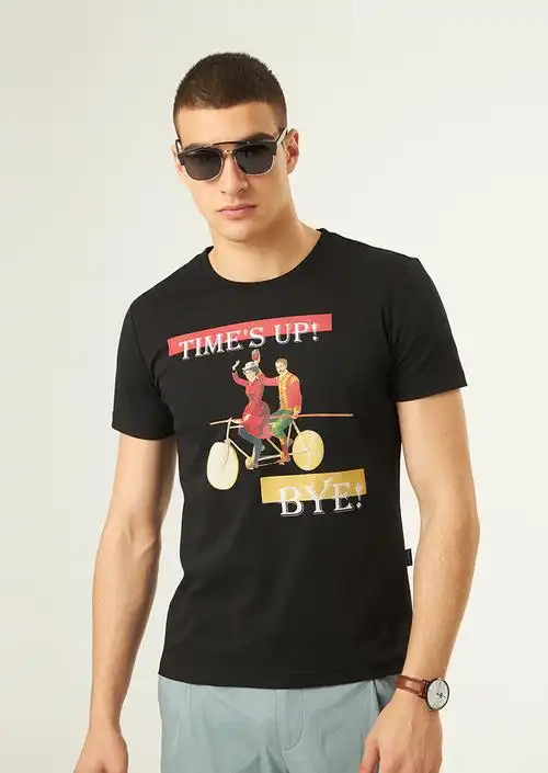 tombolini/东博利尼2021春夏男士短袖t恤休闲青年时尚男圆领t恤潮牌