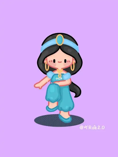 原创q版插画|迪士尼版刘畊宏女孩合集汇总