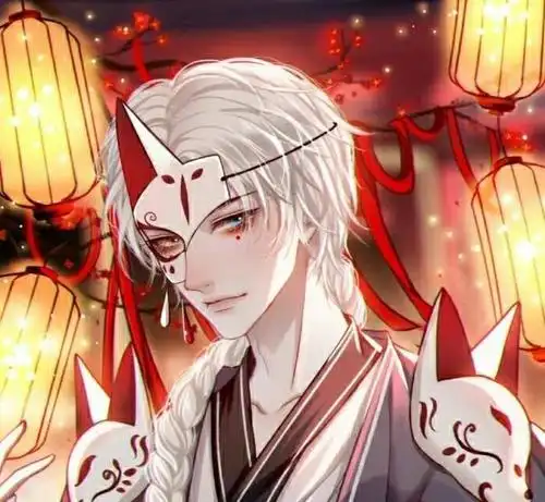 古风帅气男神 白发 头像 图片