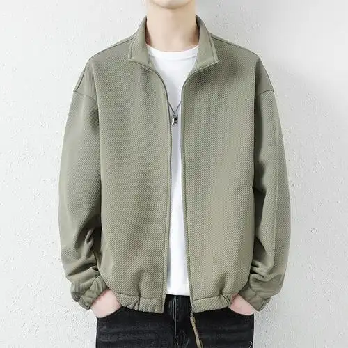 南极人立领外套男士春秋季潮牌帅气百搭男生上衣服男款休闲夹克男