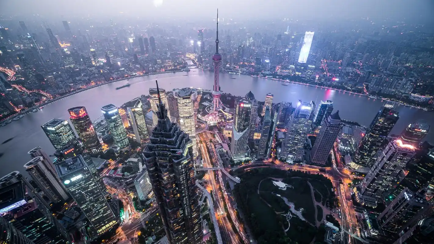 繁华魔都上海城市风景图片桌面壁纸