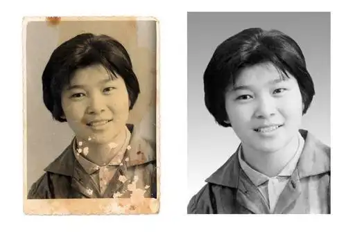 在线ps修复老照片业务,在线高清修复模糊旧照片,在线翻新氧化老照片