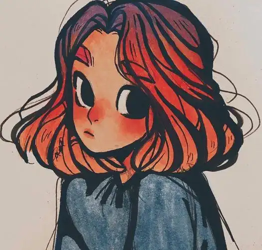 马克笔手绘,卡通人物凌乱画,超有创意