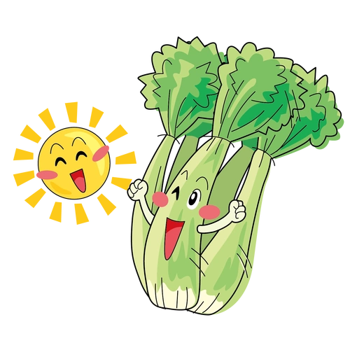 卡通手绘芹菜表情