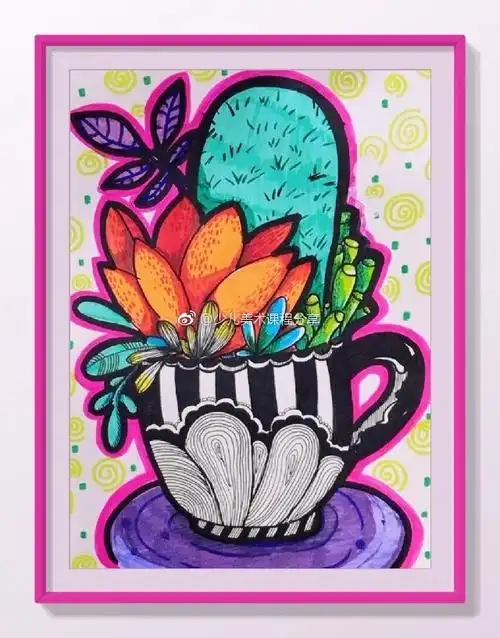 儿童画超话创意儿童画超话#创意美术##少儿美术课程分享##色彩#儿童画