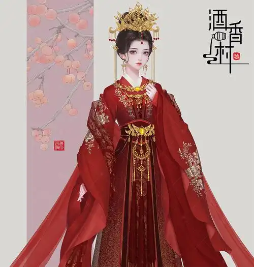 古风立绘  嫁衣