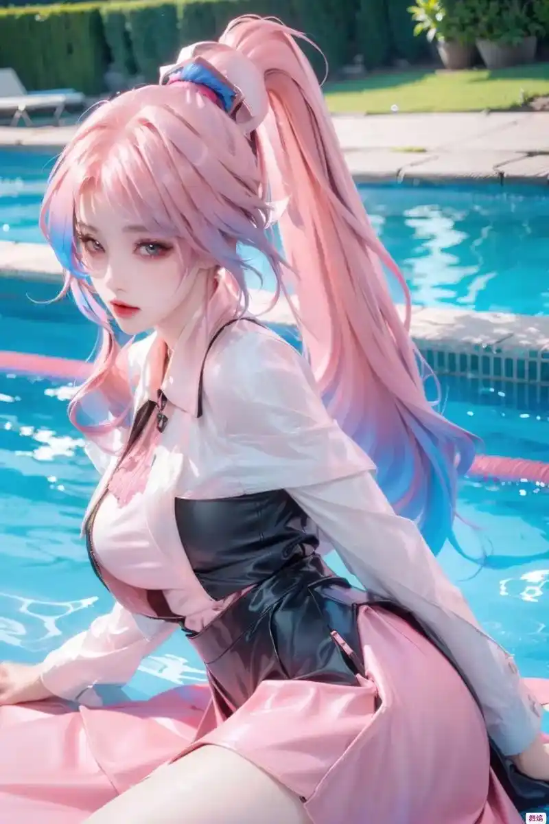 来和伽罗天狼溯光者一起来泳池玩吧#王者荣耀 #颜值 #cos - 抖音
