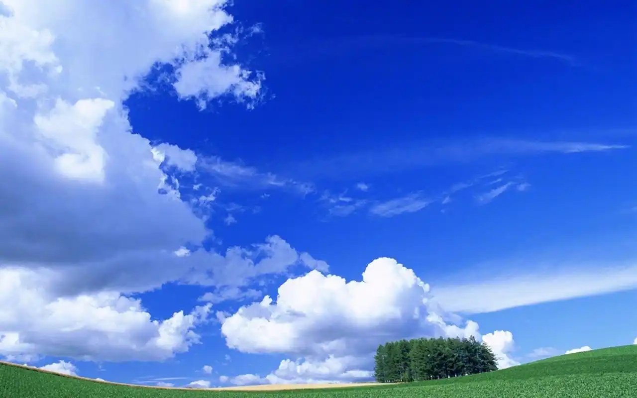 蓝天白云唯美风光图片桌面壁纸高清大图预览1920x1200_风景壁纸下载