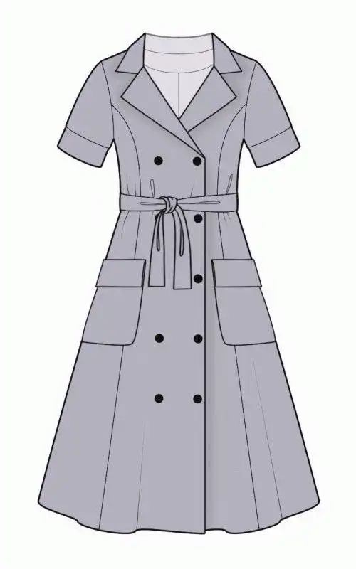 18款-女装连衣裙的效果图 款式图 uv贴图_腾讯新闻