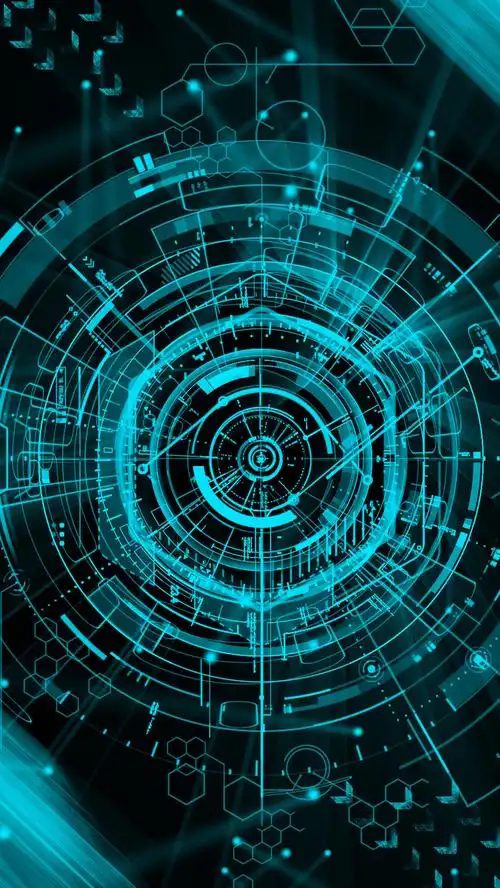 蓝色高科技h5背景免抠素材免费下载_觅元素51yuansu.com