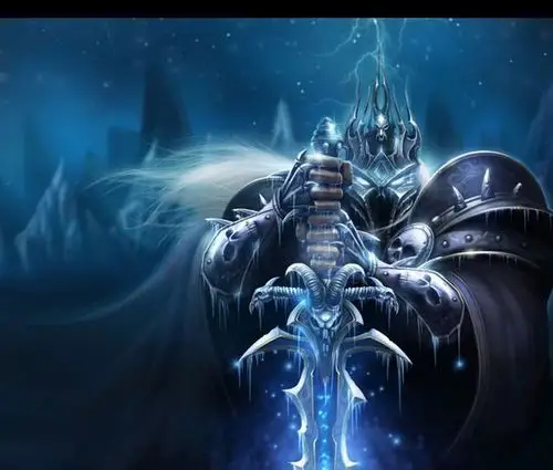 绘画练习 死亡骑士阿尔萨斯 我是魔兽争霸.