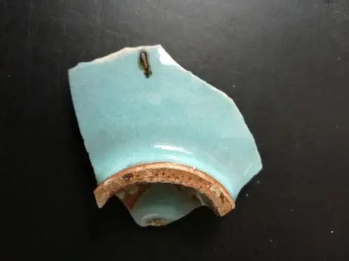 宋钧窑天青釉瓷片