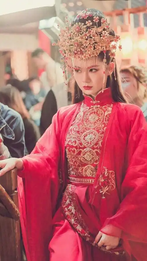 戚薇,古风,古装美人,新龙门客栈,剧照,新娘,嫁衣