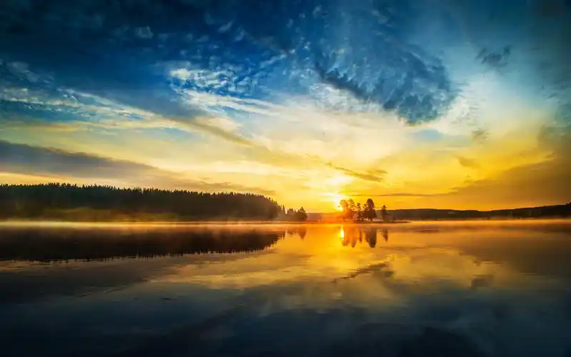 唯美夕阳(风景静态壁纸) - 静态壁纸下载 - 元气壁纸