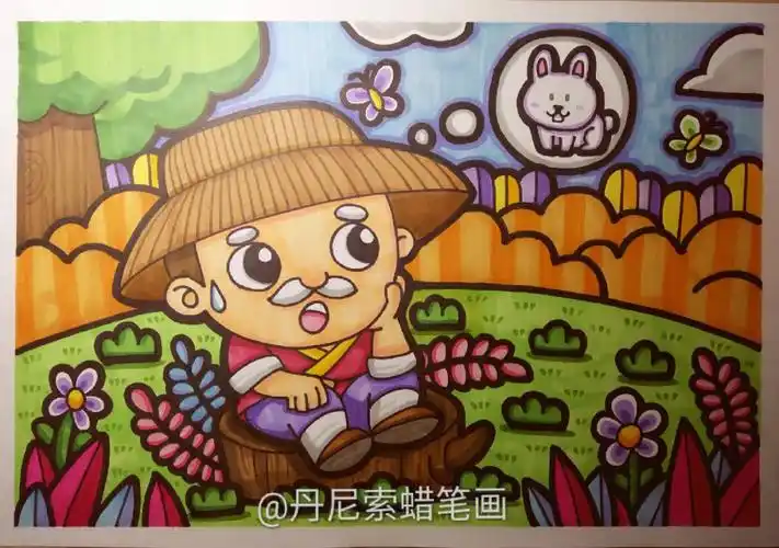 人物故事简笔画丹尼索