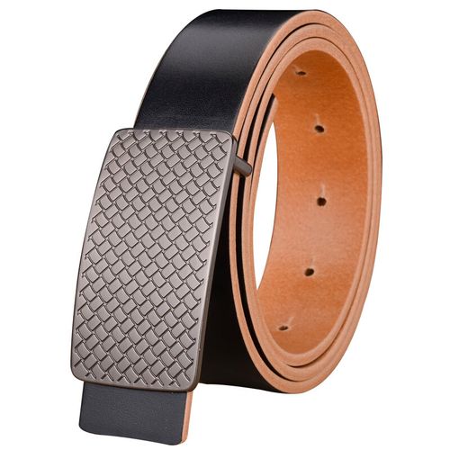 clolv kissck手工皮带男士真皮休闲裤带头层牛皮真皮皮带牛皮皮带平滑