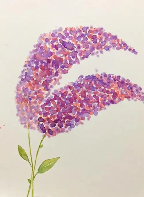 水彩画简单易上手的花卉