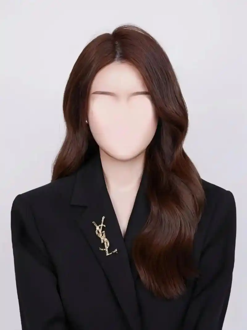 职场西装证件照模板.