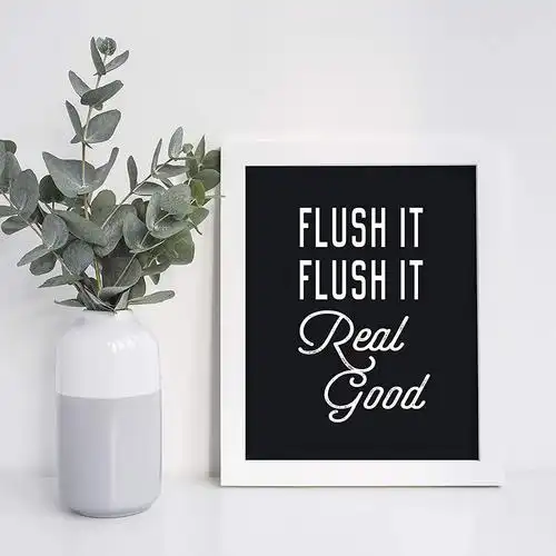 亚马逊跨境卫生间挂画 北欧风ins黑白英文字母浴室洗手间帆布画