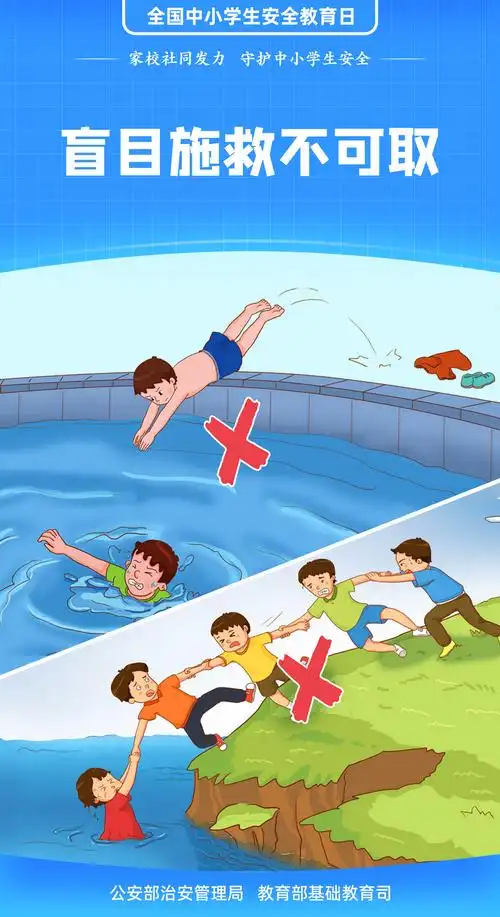 全国中小学生安全教育日宣传海报防溺水