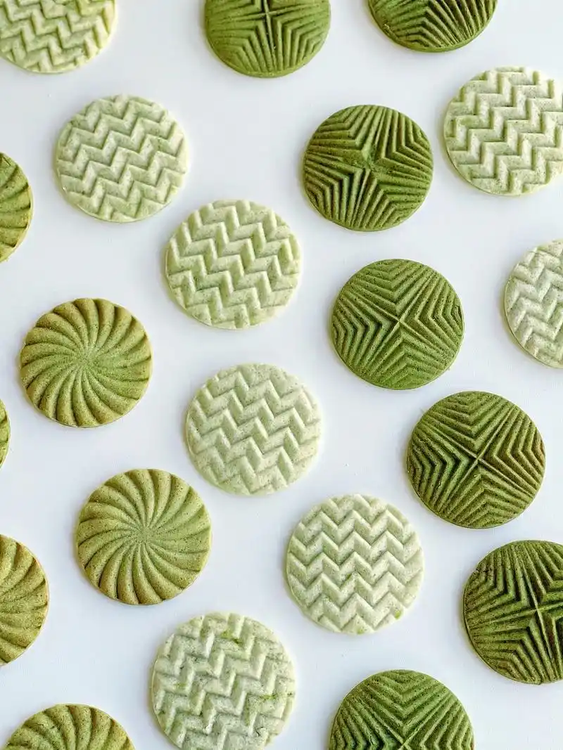 高颜值春日零难度甜品91几何图形抹茶饼干.春天到啦!