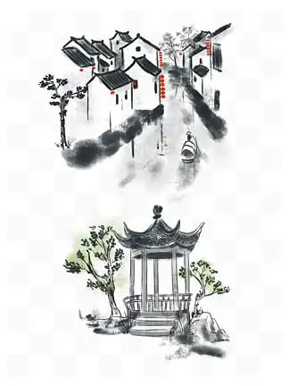 i>水 /i>墨风建筑徽派建筑山 i>水 /i>意境小桥流 i>水 /i> i>人 /i>