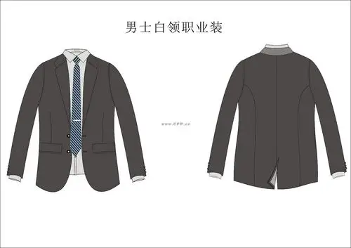 职业服装设计手稿图-职业服装款式效果图-cfw服装设计