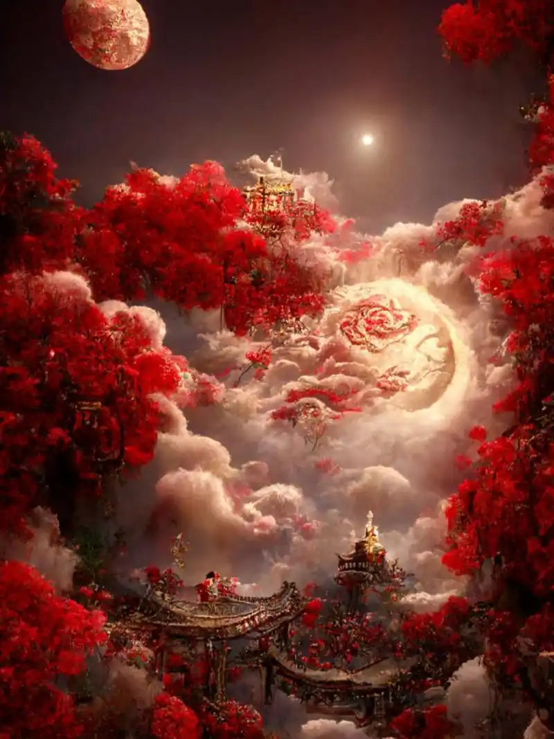 国风-神话南天门 国风-神话南天门 ai绘画——566章-m,关注我,每日