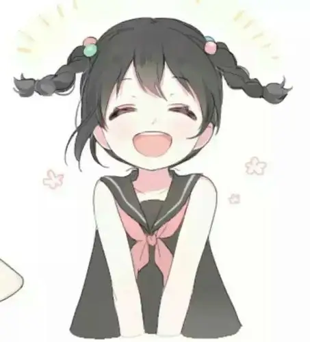 动漫头像女生笑容灿烂