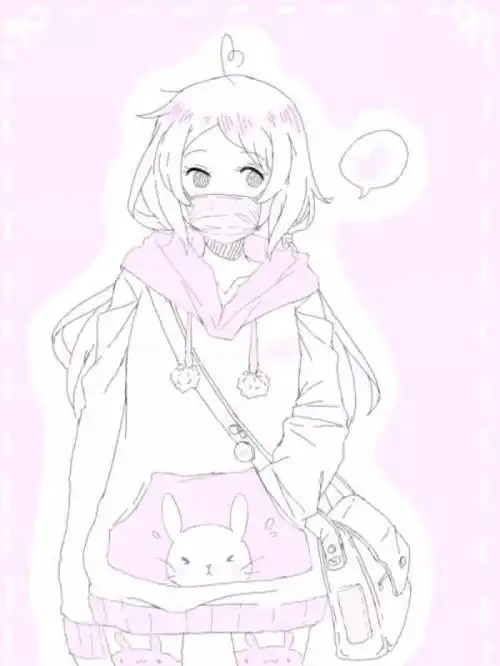 二次元简笔画女生版