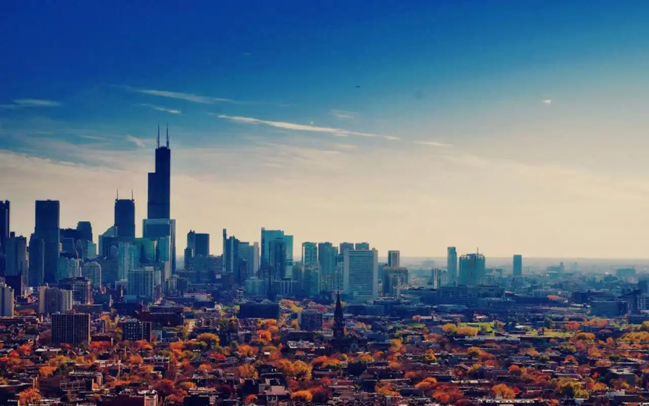 美国繁华城市景观高清图片桌面壁纸