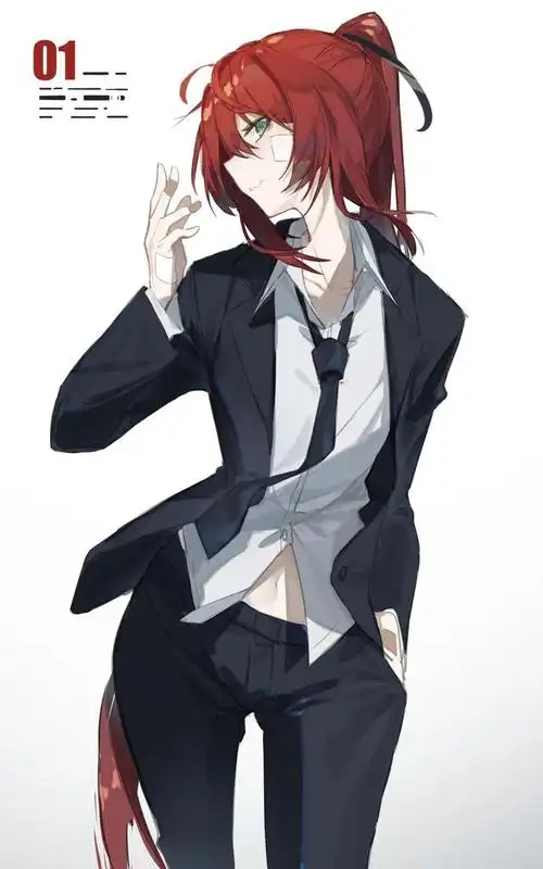 动漫美图:利落笔挺,二次元西装小姐姐插画特辑