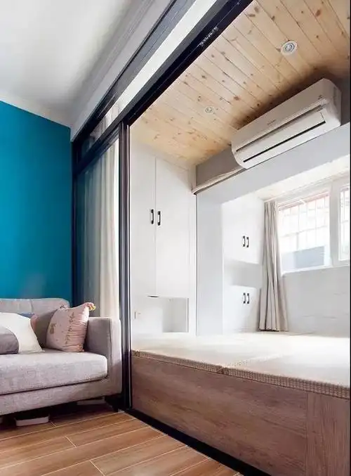 47平户型改造,一居改两居,极限化的空间利用,还有了独立衣帽间