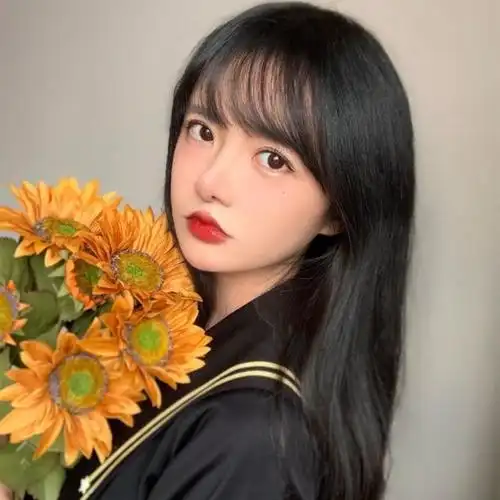 长发假发长直可爱空气刘海学生蓬松逼真发套其它假发