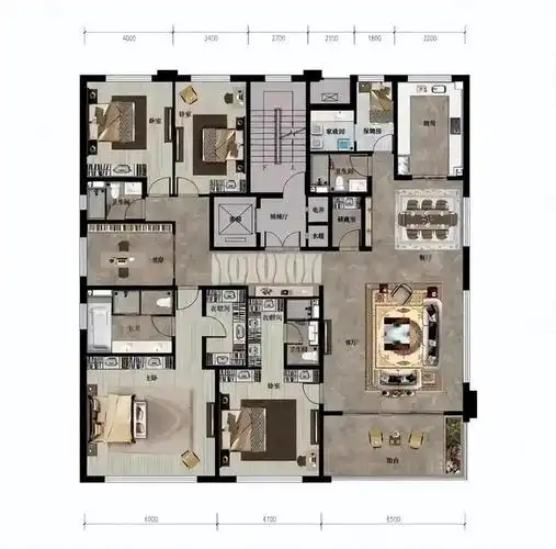 一层一户建筑面积超过400平米独属于你的私密大平层