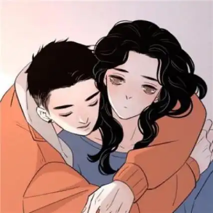 手绘情侣头像一男一女高清