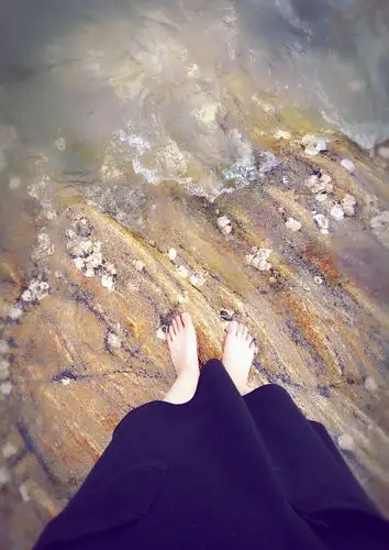 海边,赤脚,-堆糖,美好生活研究所