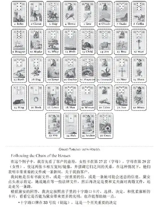 雷诺曼大桌牌阵案例戴安娜的舞台下