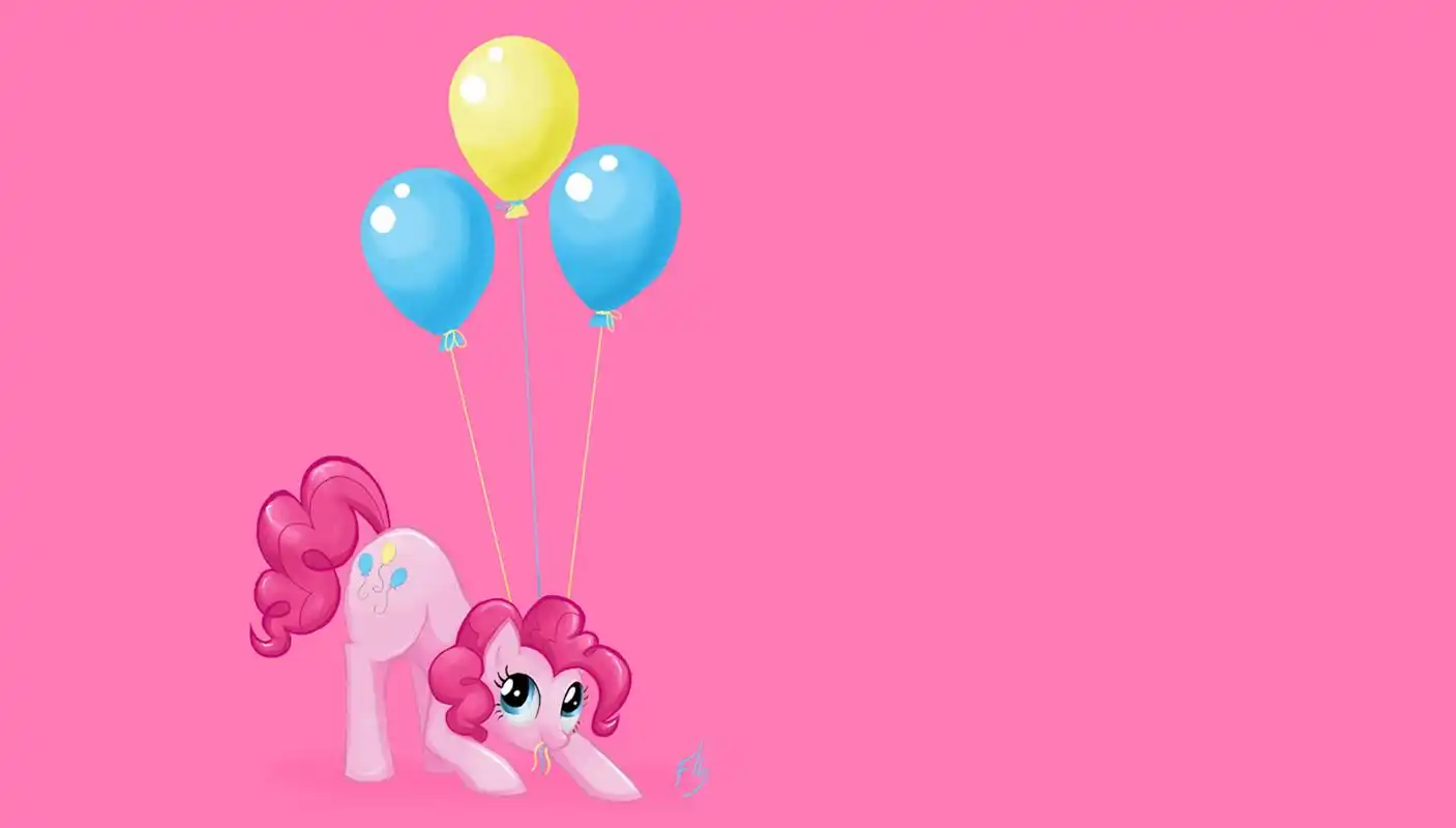 可爱卡通小马女孩桌面壁纸高清大图预览1600×900_卡通动漫下载_美桌