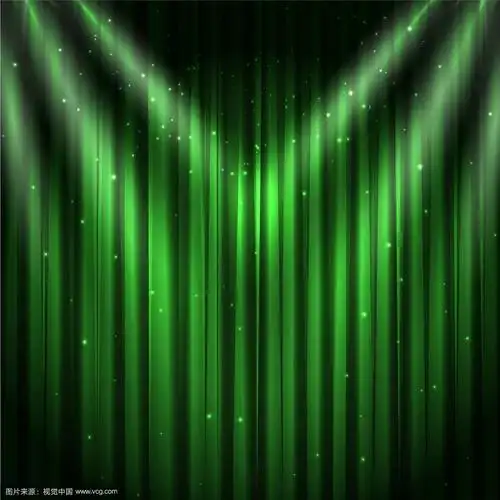 绿色舞台幕背景
