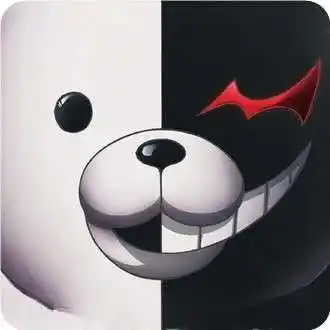 黑白熊头像图片【点击鼠标右键下载】