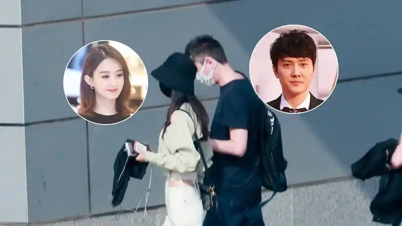 赵丽颖冯绍峰夫妇一起现身机场 黑白配超养眼
