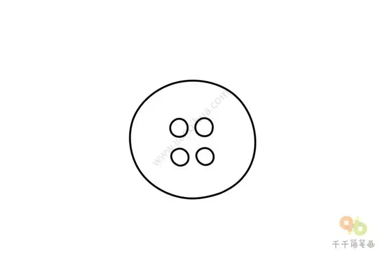 衣服扣子简笔画怎么画