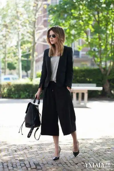 阔腿裤如何搭配上衣 8种时髦简易穿法