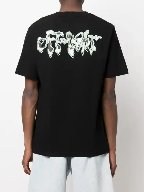 off-white logo印花短袖t恤 图 4